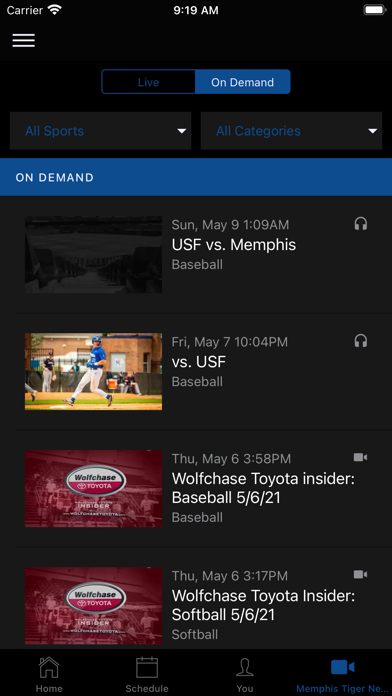 Official Memphis Tigers Screenshot