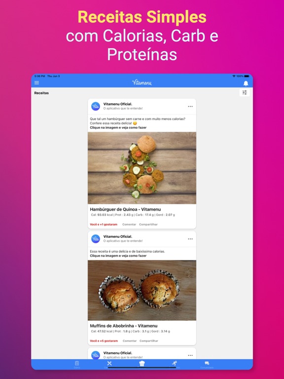Emagrecer com Vitamenu iPad screenshot 5 - Health & Fitness app