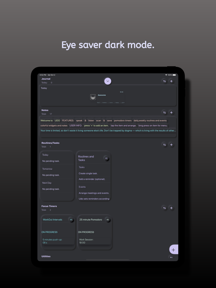 UDO Smart Assistant  Diary