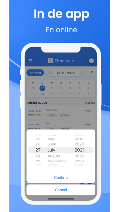TimeMate - Urenregistratie Screenshot