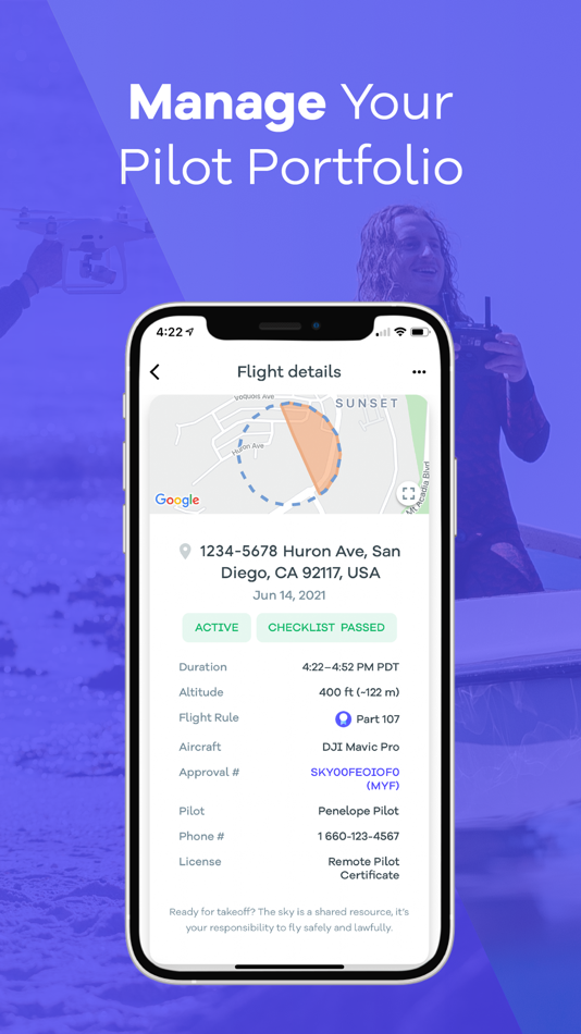 #5. OpenSky - App for Drone Flyers (iOS) 由: Wing Aviation LLC