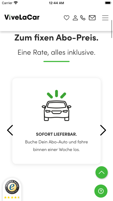 ViveLaCar Österreich Auto-Abo Screenshot