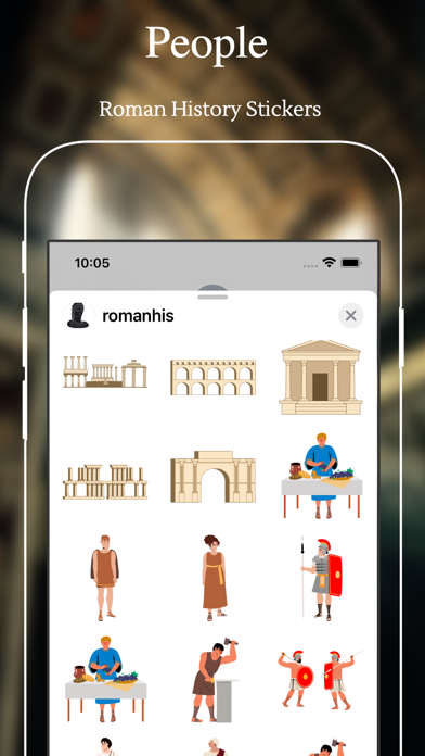 Roman History Stickers Screenshot