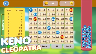Keno Cleopatra Classic Screenshot