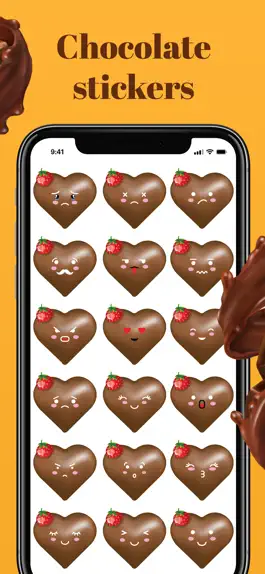 Game screenshot Animated Chocolate Stickers apk