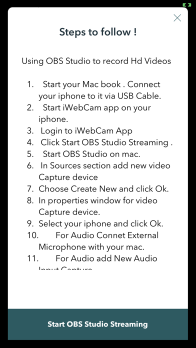 iWebCam : Phone to WebCam Screenshot