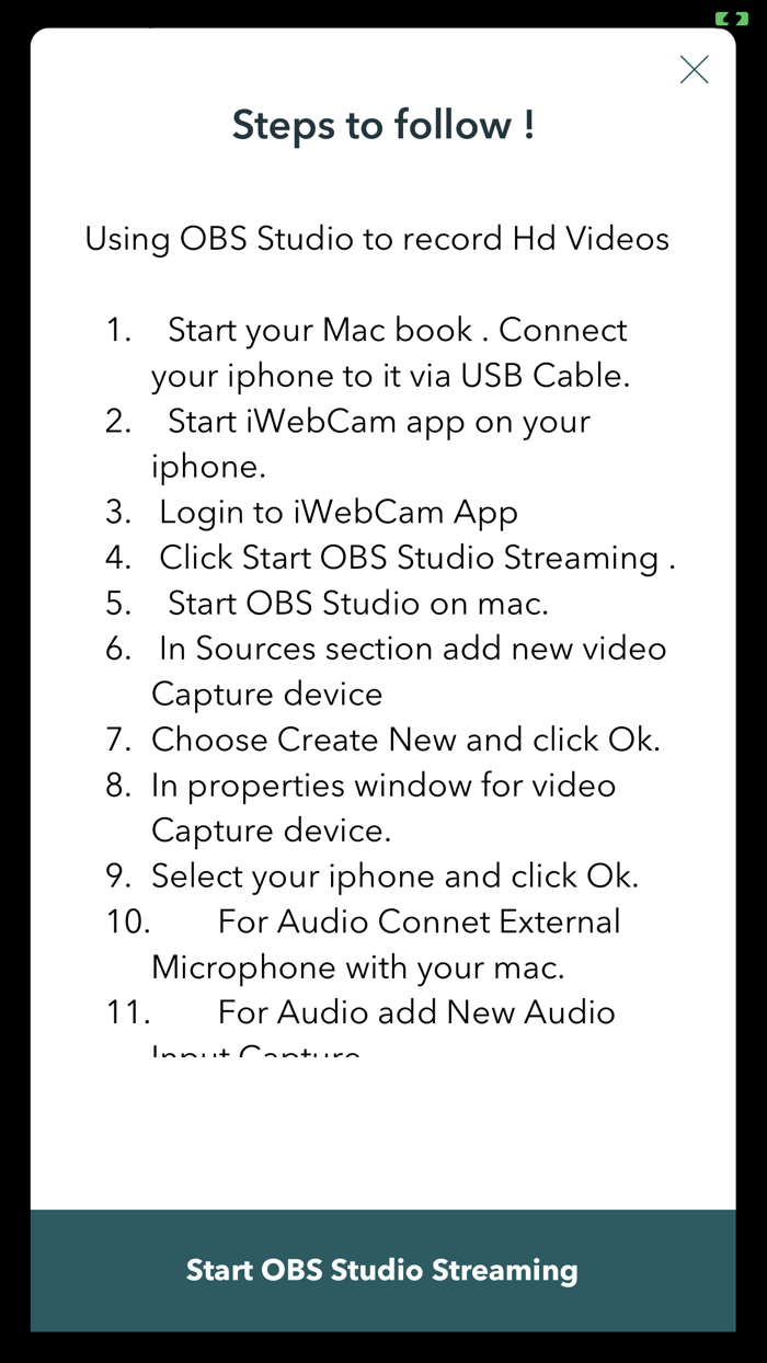 iWebCam  Phone to WebCam