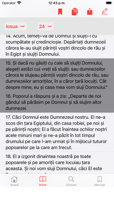 Cornilescu Romanian Bible Screenshot