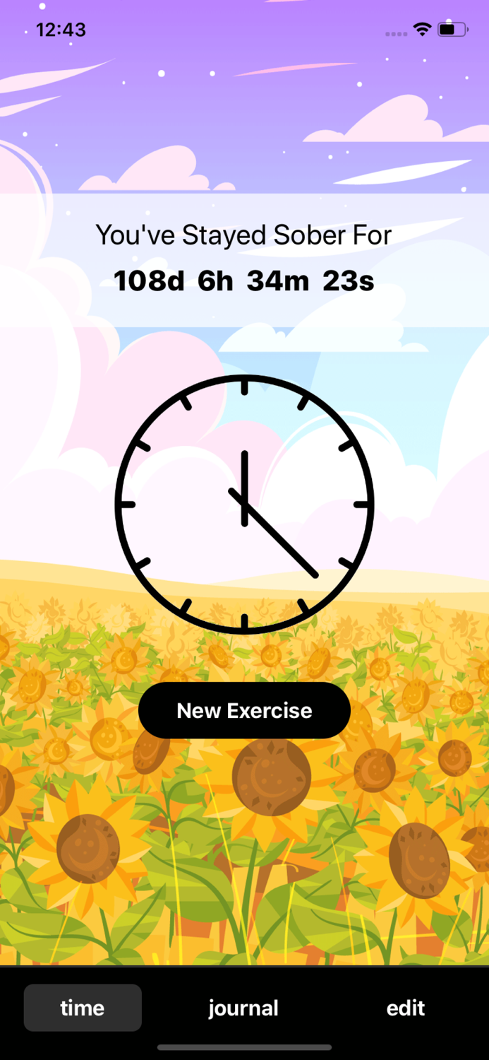 Sunflower - Sober Tracker