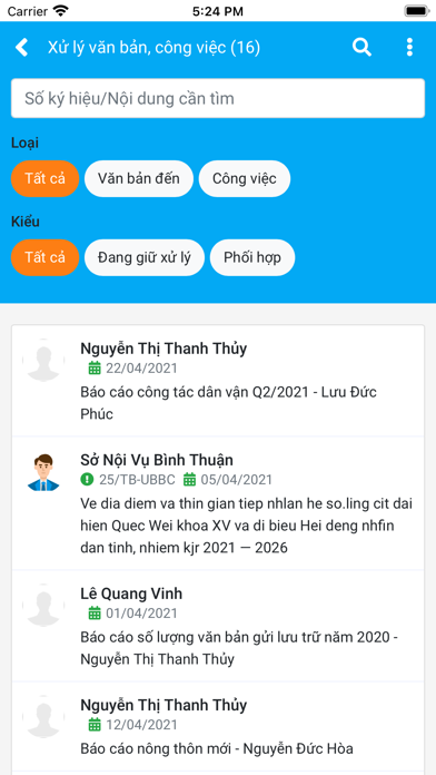 QLVBĐH Bình Thuận Screenshot