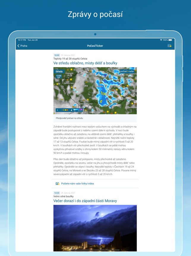 Pocasi Radar V App Storu