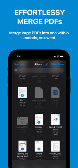 PDFs Split & Merge: PDF Editor Screenshot