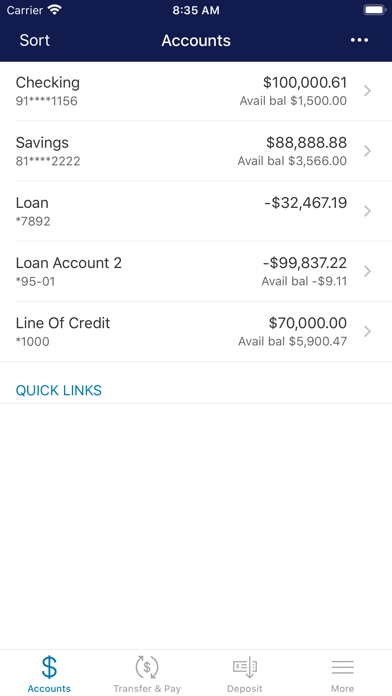 First Choice Bank Mobile Screenshot