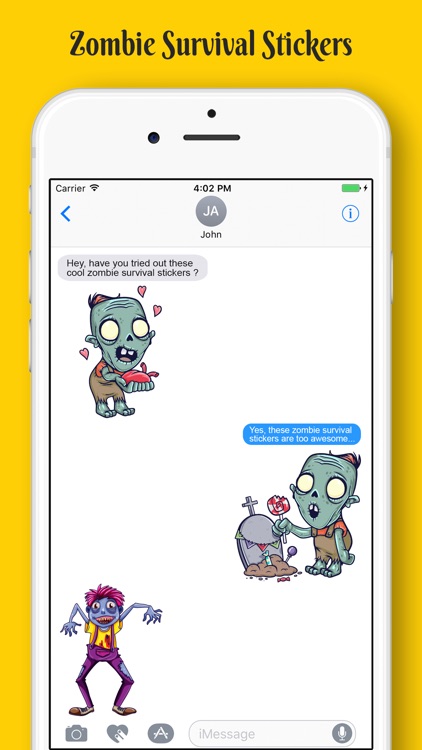 Zombie Survival Stickers