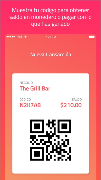 Refill - Monedero electrónico