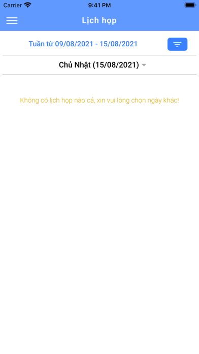 CG - Lịch họp trực tuyến Screenshot