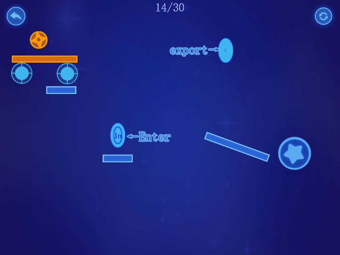 Neon ballPhysical puzzle game