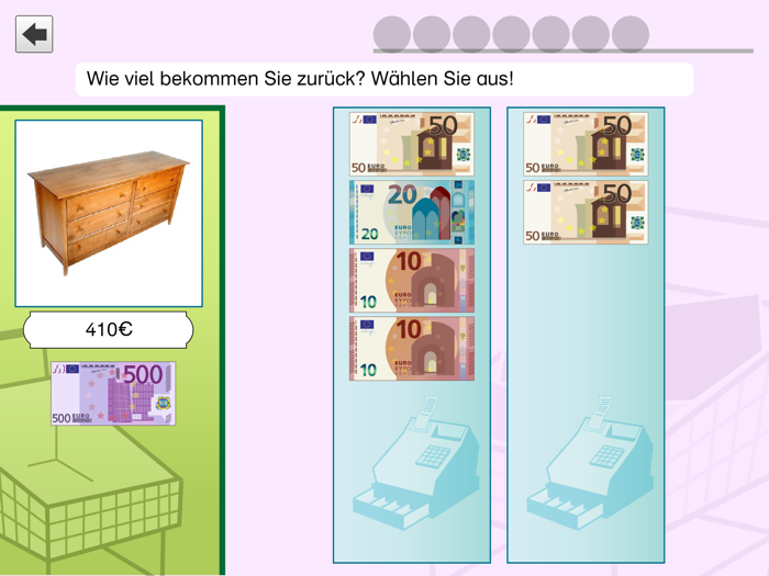 Einkaufen mit dem Euro PRO