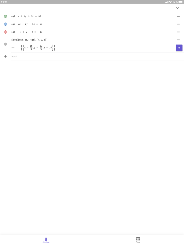 GeoGebra CAS Calculator