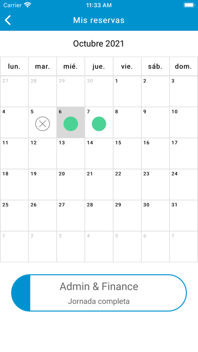 SALTO Desk Booking Screenshot