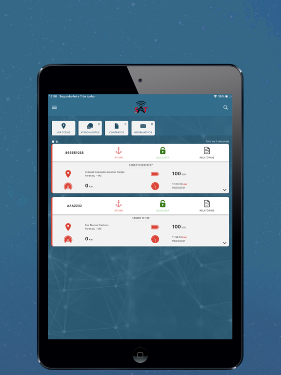Screenshot #5 pour CARSAT Rastreamento