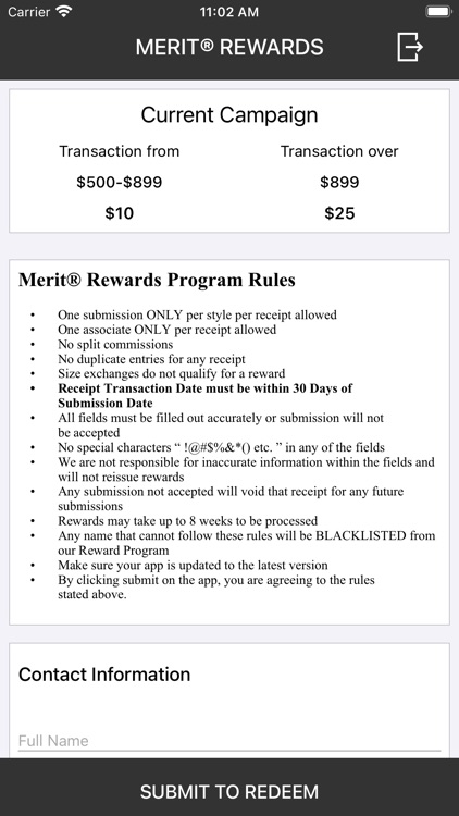 Merit Rewards