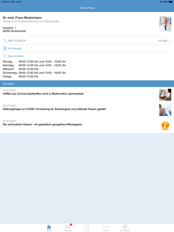 Screenshot #4 pour PraxisApp - Meine GynPraxis