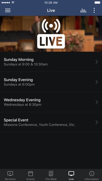 Hillcrest Baptist Church Screenshot