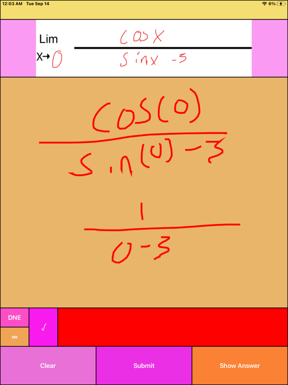 Screenshot #6 pour Calculus Limit Practice