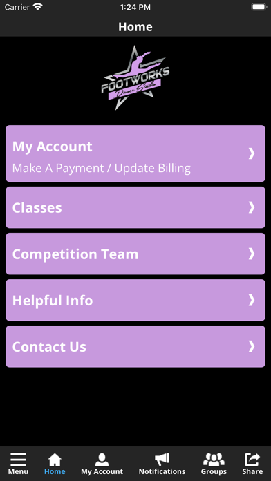 Footworks Dance Studio Screenshot