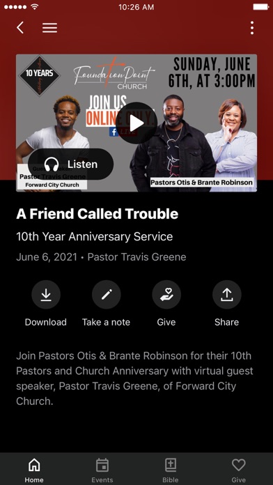 Foundation Point Church Screenshot 2 - AppWisp.com