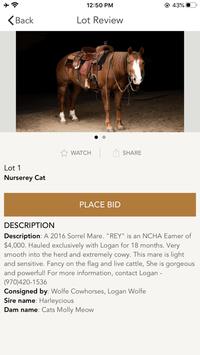 Horseman’s Choice LLC. Screenshot