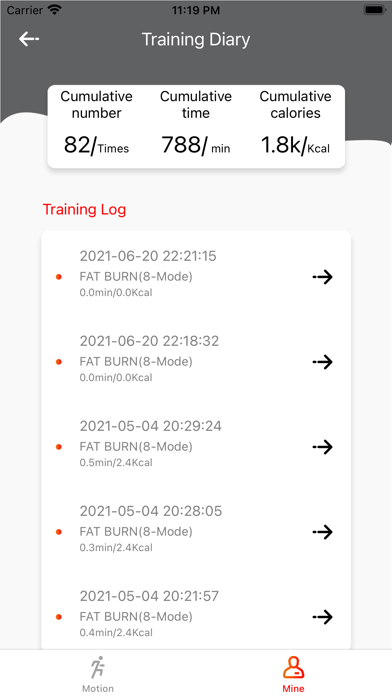 AURORA FIT Screenshot