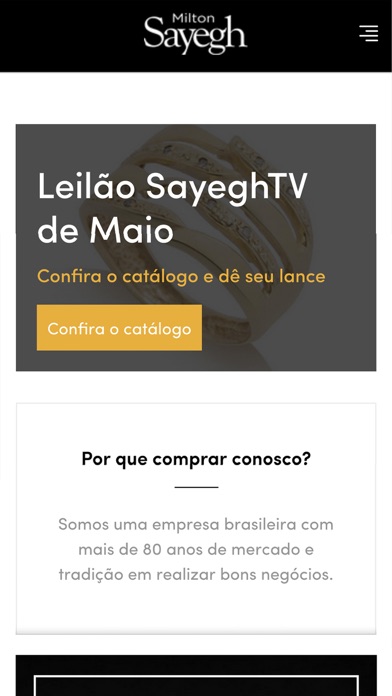 Milton Sayegh Leilões Screenshot
