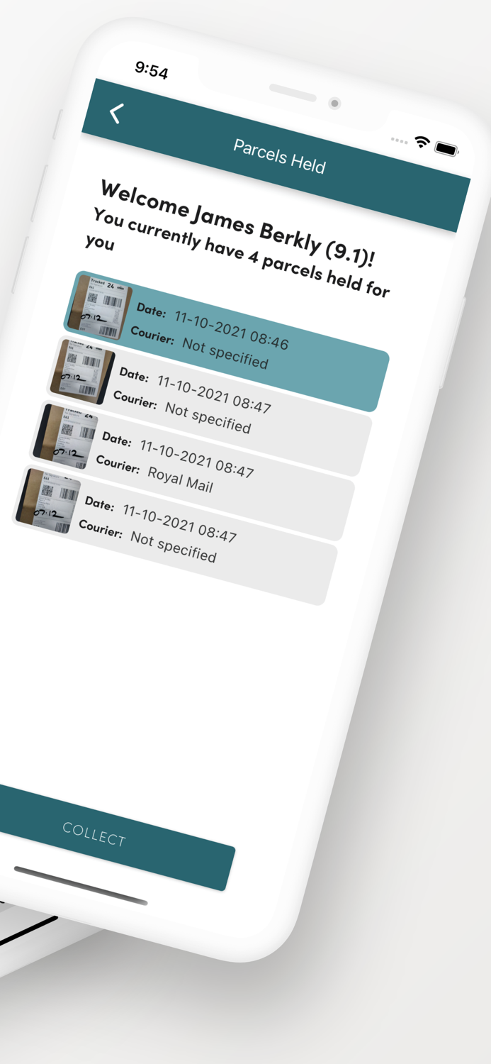 Parcel Tracker - Kiosk