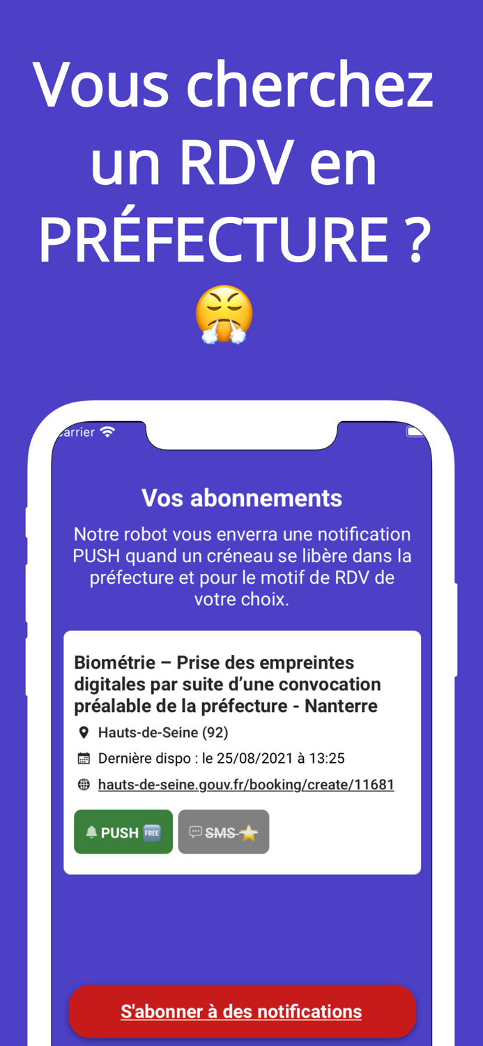 Trouver RDV préfecture