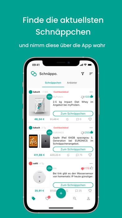 Screenshot #1 pour Schnäppo - Schnäppchen App