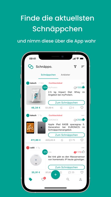 Schnäppo - Schnäppchen App