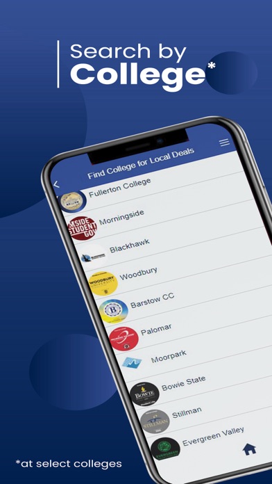 College Discount App Screenshot