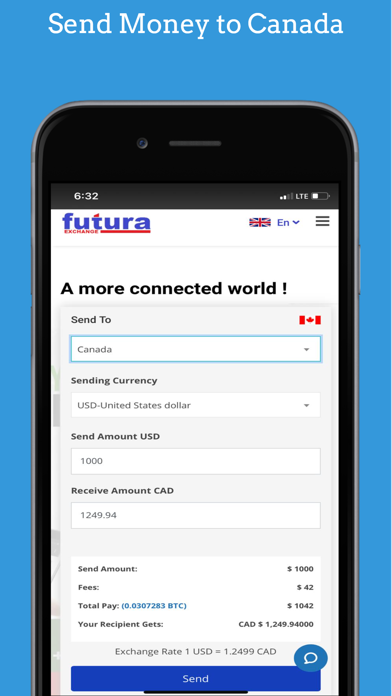 Futura Exchange Screenshot