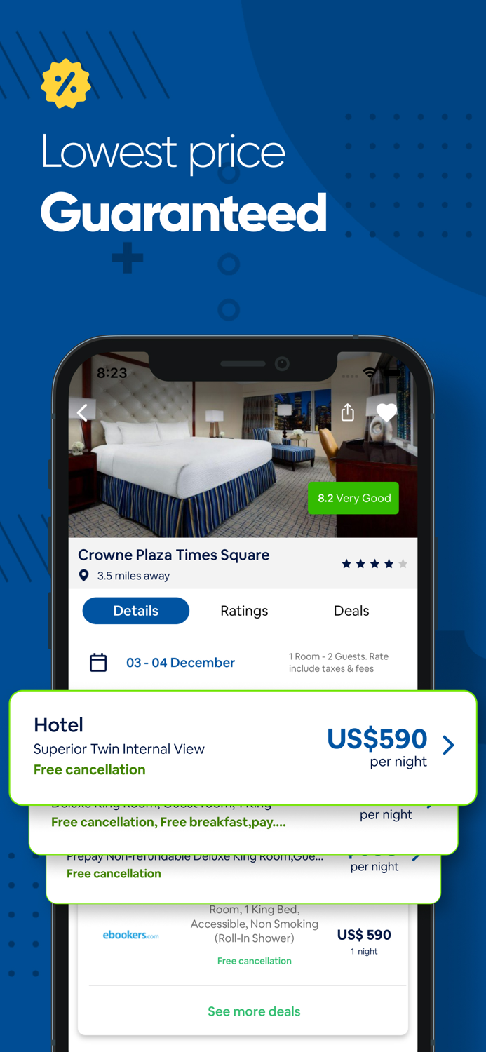 Last minute hotel booking