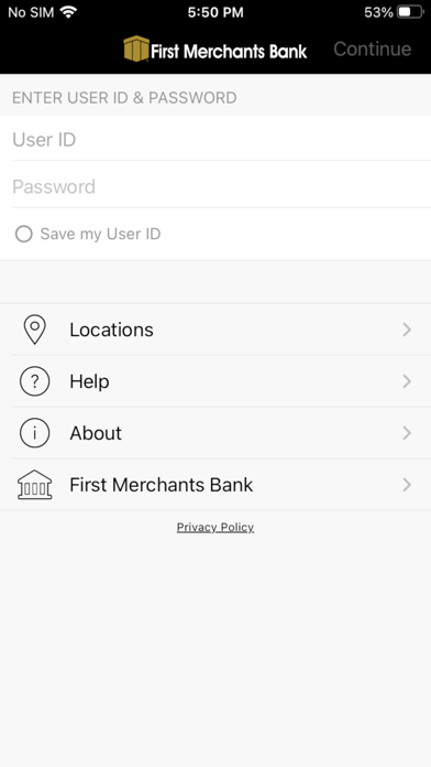 First Merchants for Business Screenshot