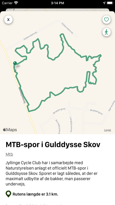 Cykelruter og Cykelture i DK Screenshot