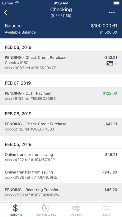 BANK OF DEERFIELD Screenshot