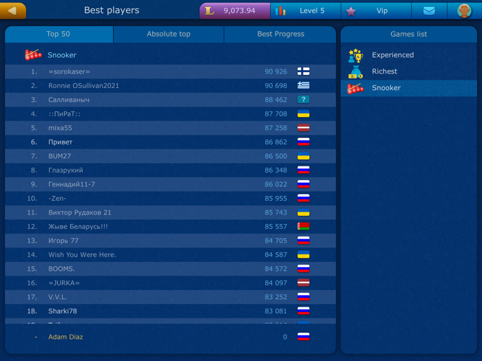 Online Snooker LiveGames