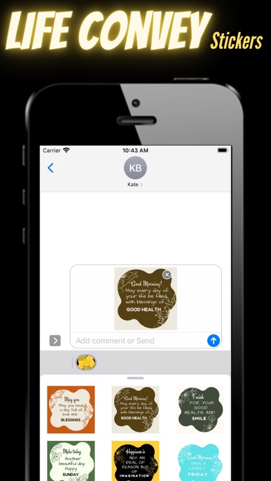Screenshot #2 pour Life Convey Stickers