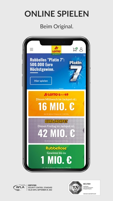 Sachsenlotto Screenshot