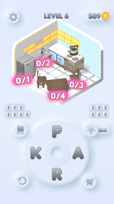 Redesign Home - Word Puzzle Screenshot