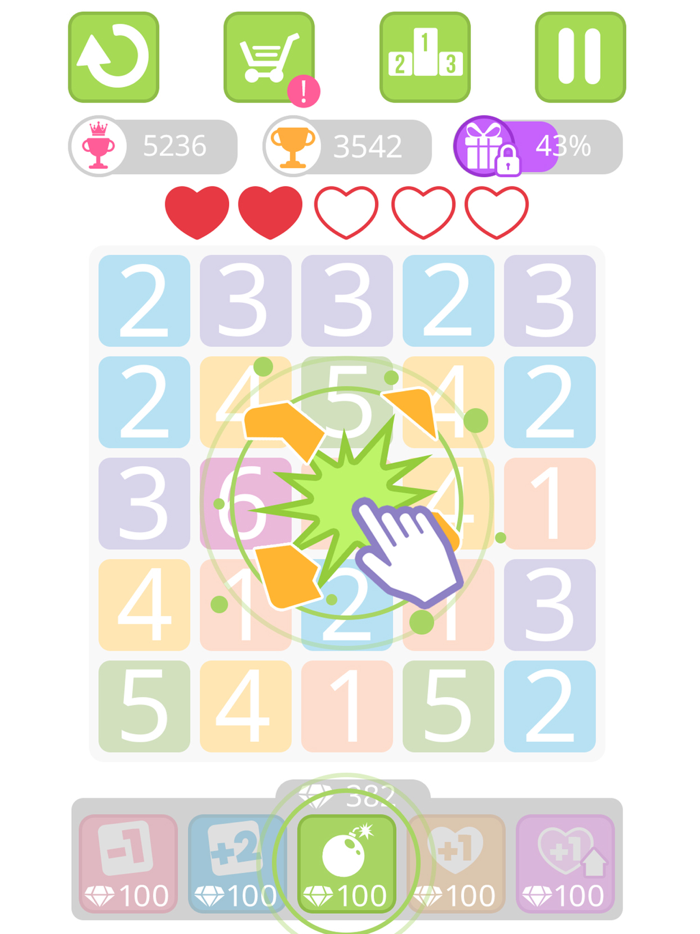 Numbers chain reaction