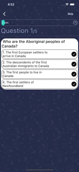 Game screenshot Canadian Citizenship Practice apk